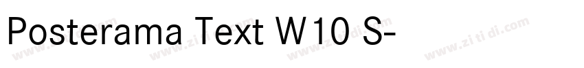 Posterama Text W10 S字体转换